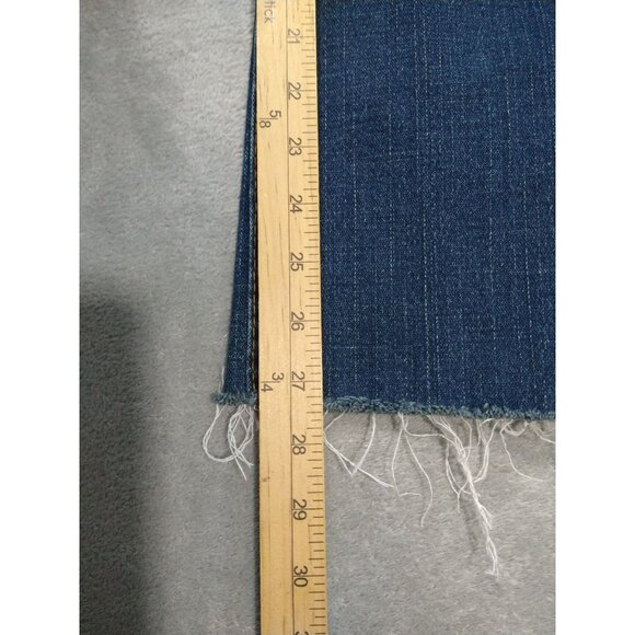 True Religion Jeans Women 27 x 27 Billy Flap Pockets Straight Low Rise Raw Hem - Picture 5 of 9